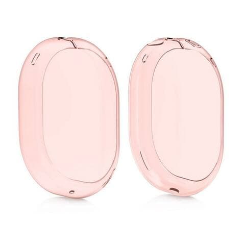 kwmobile Étui de protection pour casque 2x Silikon Coque pour Apple AirPods max, Casque Cover aus Silikon - Pink