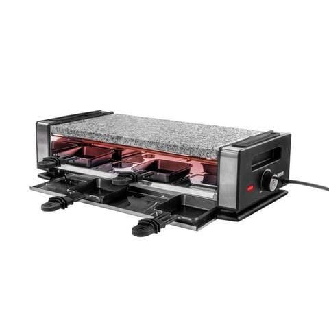 Unold Unold raclette Delice Basic 48760, 8 raclettepfännchen, 1200 W, Grillplatte wendbar avec
