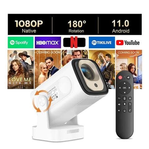 XBOX XGODY Gimbal 5 Pro-Autofokus-projecteur Mini-projecteur (400 lm, 10000:1, 3840 X2160P px, BT 5.4 Auto