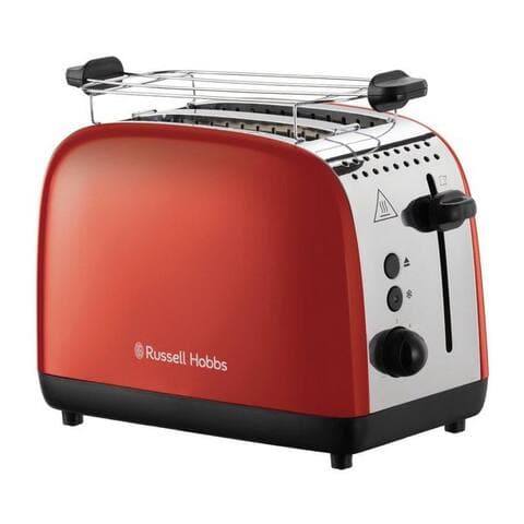 Russell RUSSELL HOBBS grille-pain Colours Plus 26554-56, 2 lange Schlitze, pour 2 Scheiben, 1600 W