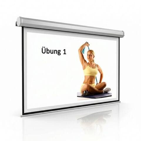 Mucola Mucola Motor Leinwand 244x182 projecteurleinwand projecteur inkl FFB Heimkino Motorleinwand (HDTV tauglich)