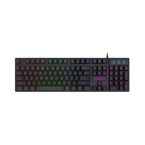 Hac24 HAC24 Keyboard Beluminairet Deutsches Layout Gaming-clavier (RGB LED QWERTZ Noir USB)