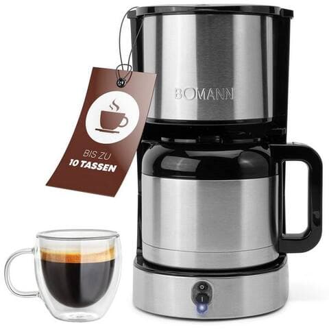BOMANN cafetière filtre KA 6066 CB, avec Thermoskanne pour 8–10 Tassen Kaffee