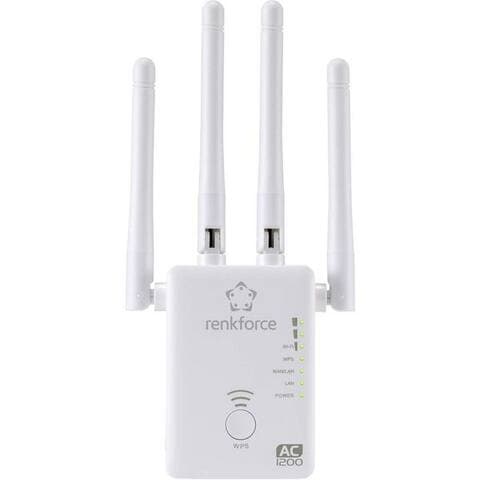 Renkforce Renkforce AC1200 Dualband WiFi-routeur/répéteur/AP WiFi-répéteur