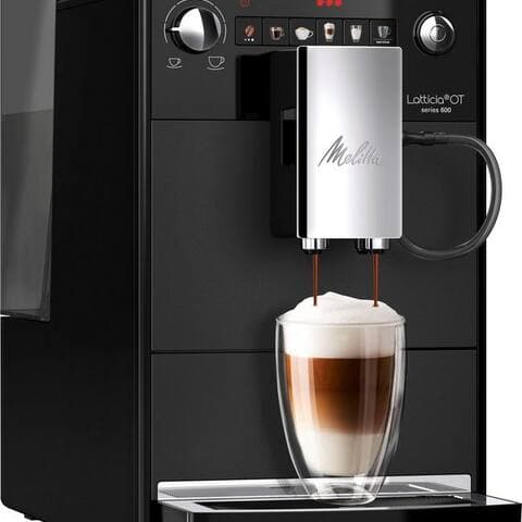 Melitta Melitta machine expresso automatique Latticia® One tactile F300-100, Noir, doppelte Milchaufschäumung + XL
