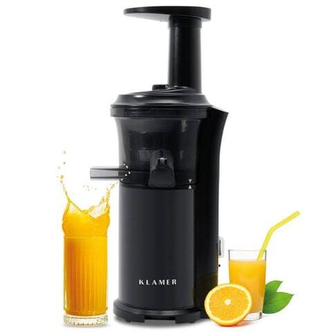 Klamer KLAMER Slow Juicer centrifugeuse avec Rückwärtsgang, elektrische Fruchtpresse avec Bürste et …, 150 W, max.