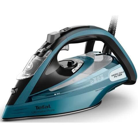 TEFAL Dampffer à repasser Ultimate Pure, Autoclean-Bügelsohlen-Technologie, kurze Aufheizzeit, 3200 W, Tropfstopp,