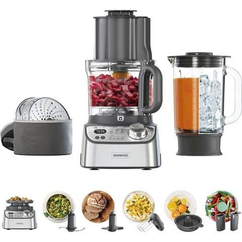 KENWOOD robot de cuisine FDM72.990SS Multipro XL Weigh+, 1000 W, 3 l Schüssel, 1000 W, 3 l Arbeitsbehälter, Autograph