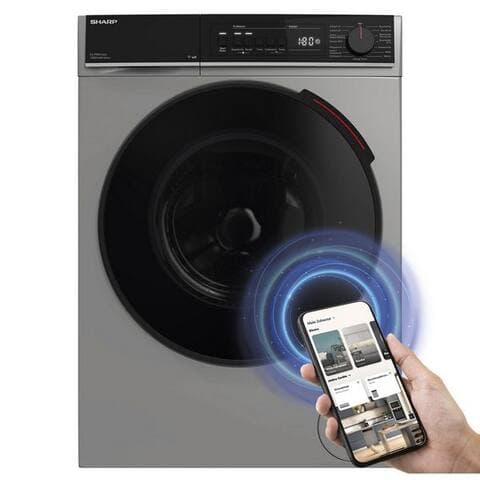SHARP lave-linge ES-PRO214SA-DE, 12 kg, 1400 U/min, AllergySmart, Dampf, WiFi commande per App, 12 kg