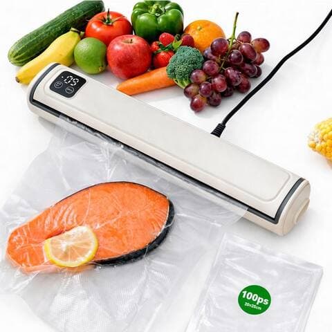 Bbg BBG sous-vide Vakuumiergerät 90W Automatisch avec 100 Beuteln – 80kPa sous-vide, Rollenbreite 28 cm,