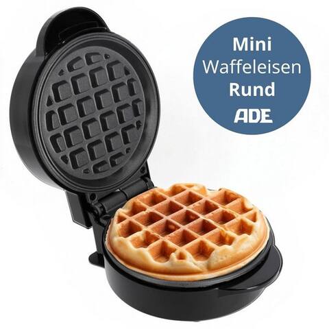 Ade ADE gaufrier Mini Herzform oder rete Form pour klassische belgische Waffeln, kleiner Waffelmaker avec
