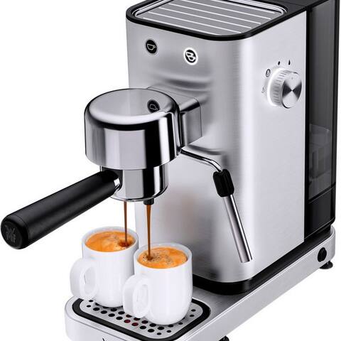 WMF Espressomaschine LONO, kompakt, elegant, 15 bar, 1350 W, Milchschaumdüse, Cromargan