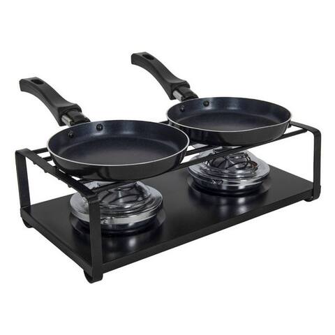 Spetebo Spetebo raclette Mini raclette Set sans Strom - pour 2 Personen, 2 raclettepfännchen, Camping Picknick