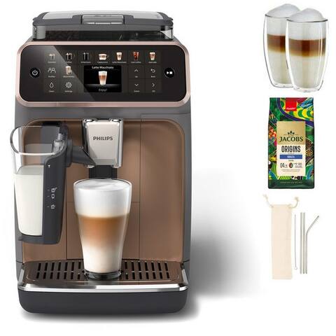 PHILIPS machine expresso automatique EP5544/80 5500 Series, 20 Kaffeespezialitäten (heiß oder eisgekühlt),