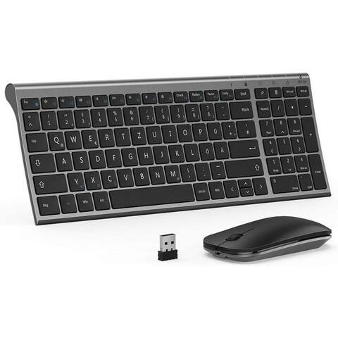 Seenda Seenda WGJP-031B Kleine clavier souris Set 80%, QWERTZ, 2,4 GHz, Ziffernblock clavier- et souris-Set, (2 St),