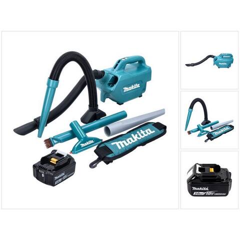 Makita Makita Akku-aspirateur à main DCL 184 F1 Akku aspirateur 18 V 54 mbar 0,5 l + 1x Akku 3,0 Ah