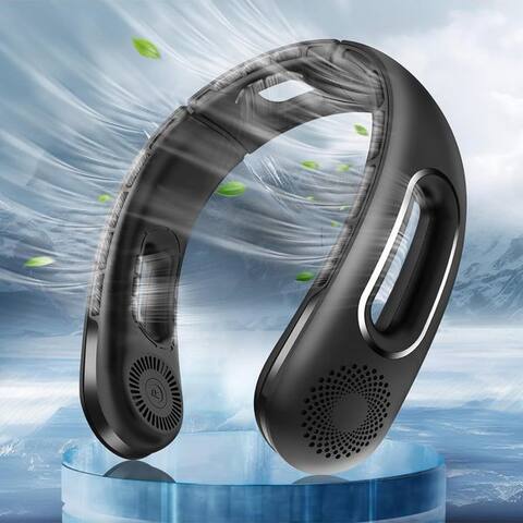 Anysun ANYSUN Mini USB-ventilateur Nackenventilateur Hals ventilateur 5200 mAh Wiederaufladbarer ventilateur,