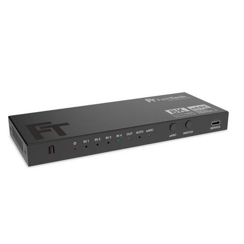 Feintech FeinTech HDMI-Splitter FeinTech AX340 HDMI 2.1 eARC Pass switch 4 In 1 Out pour eARC barre de son,