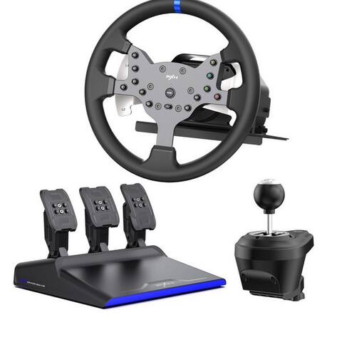 XBOX PXN PXN V99 Force-Feedback-Rennlenkrad 3,2Nm, 270°/900° Gaming-Lenkrad (Pedale+H-Schaltung, pour PC/Xbox