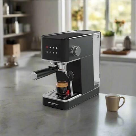 Kemar KeMar Kitchenware Espressomaschine KEM-117, Edelstahlsiebfilter, tactile écran, 20 Bar, 1,7 L Wassertank,