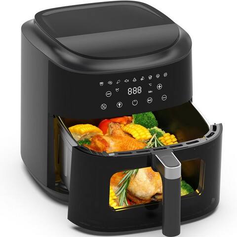 Aimax AImax air fryer XXL 9L Airfryer avec tactile-écran, 9 Programmen, einstellbarer Zeit et Temperatur,
