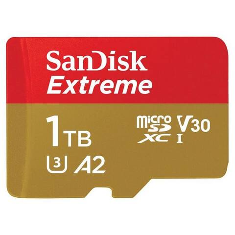 SANDISK microSDXC Extreme carte mémoire (1000 GB, Video Speed Class 30 (V30)/UHS Speed Class 3 (U3)