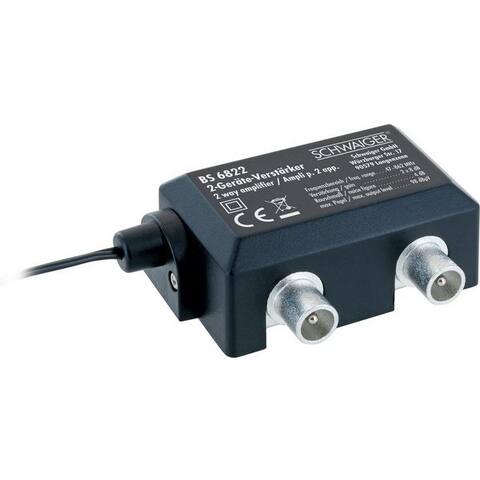 Schwaiger Schwaiger BS6822 531 puissancesamplificateur (Nombre de canaux: 2, 1 W, Zweigeräteamplificateur)