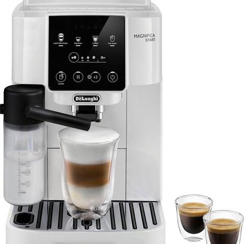 De'Longhi De'Longhi machine expresso automatique Magnifica Start ECAM220.61.W - 4 Rezepte, perfekter Milchschaum, weiß,