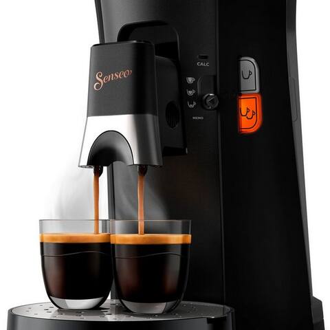 PHILIPS Senseo Kaffeepadmaschine Select CSA240/60, avec drei Kaffee-Einstellungen, aus 21% rec. Plastik, Memo-Funktion