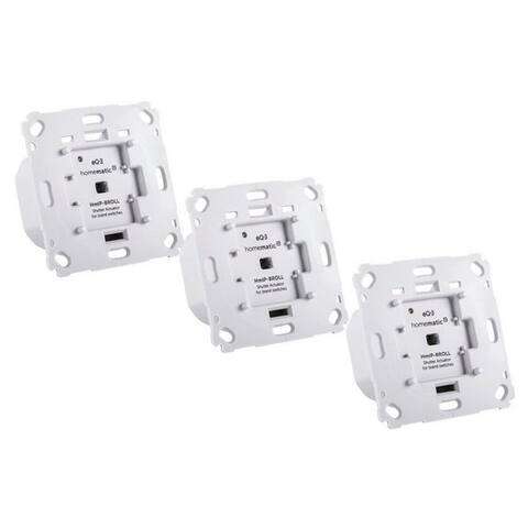 Homematic Homematic IP Rollladenaktor pour Markenschalter 3er Set maison connectée-Steuerelement