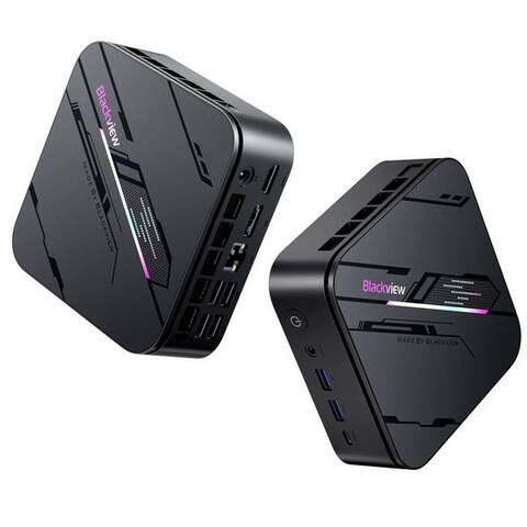 BLACKVIEW 2026 Neuer MP100Pro Core i3, 16GB DDR4, 512GB SSD (2TB max) mini PC (Intel Intel Alder Lake i3-1215U, Intel,