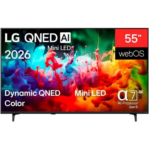 LG 55QNED71B6B QNED-téléviseur (139 cm/55 pouces, 4K Ultra HD, TV connectée)
