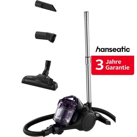 Hanseatic Hanseatic aspirateur traîneau Zyklon Technologie, Hepa H12 Filter, 9m Aktionsradius, 700 W, beutellos, inkl.
