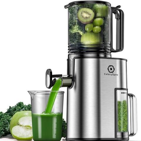 Azmsary Azmsary Slow Juicer avec 130mm Einfüllöffnung, 99,6% Saftausbeute & BPA-frei, 250 W
