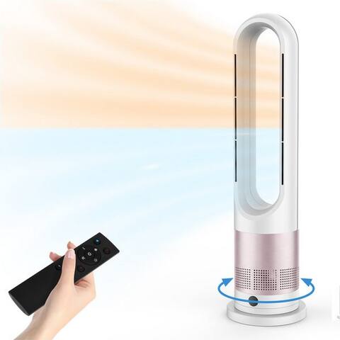 Rebonique Rebonique ventilateur colonne Rotorlos ventilateur avec Kühlung/Heizen/Luftkühler sehr Leise, 8 Stufen,