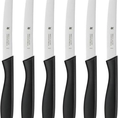 WMF Besteck-Set Vespermesser, Klinge avec Wellenschliff aus Spezialklingenstahl (6-tlg), 6 Personen,