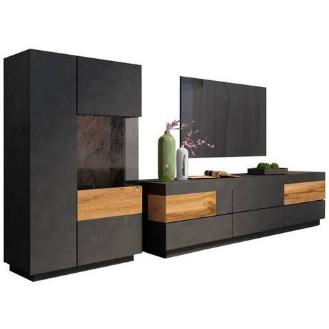 Otto Home OTTO home Wohnwand Silke, (Set, 2-St), (2-tlg)