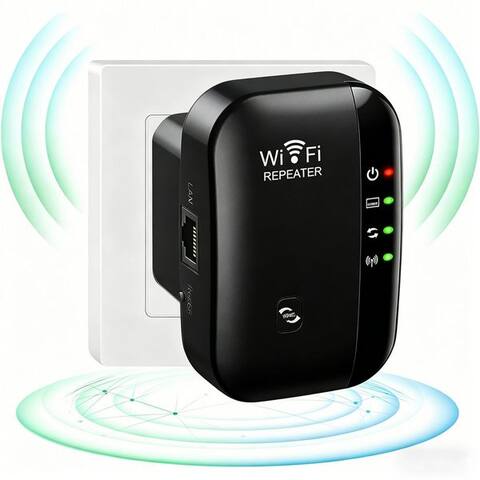 Senmudi Senmudi WiFi Extender Booster, WiFi répéteur amplificateur Bis Zu 5000sq. WiFi-routeur, avec 300 Mbps,2,4GHz