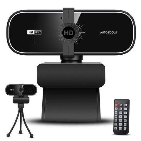 Ckeyin CkeyiN Pro 4K UHD webcam pour PC,Zwei Mikrofone,Plug & Play,PC webcam (9x opt. Zoom, avec Stativ, Externe