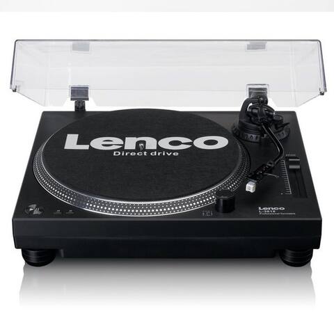 Lenco Lenco L-3818BK platine vinyle (Direktantrieb, USB & Phone-Voramplificateur, 33/45 U/min inkl. Staubschutz)
