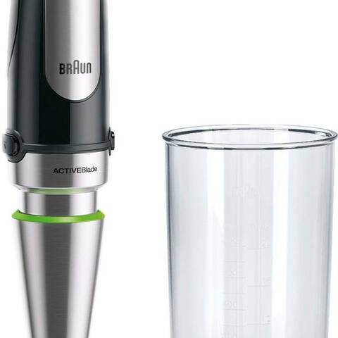 BRAUN Stabblender MultiQuick 7 MQ 7000X - 1000W, Stufenlosregulierbar, Dynamische Klinge, 1000 W, Spritzschutz,