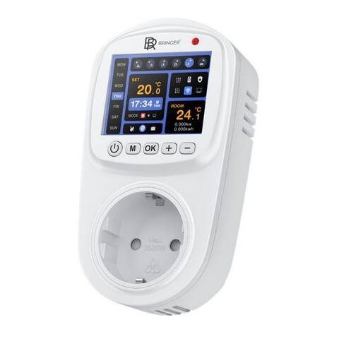 Bringer Bringer prise connectéen-thermostat, Smart thermostat, WiFi et App commande