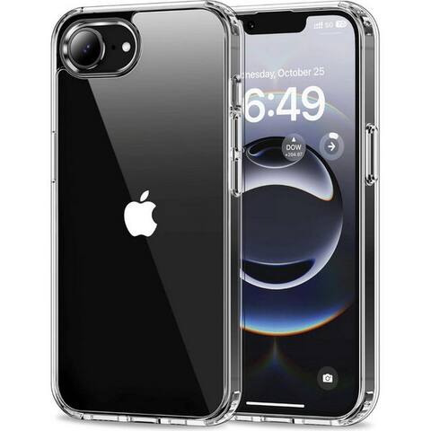 Smartup SmartUP smartphone-Coque pour iPhone 16e Transparent Silikon Ultra Slim Case Coque pour smartphone 6,1 pouces,