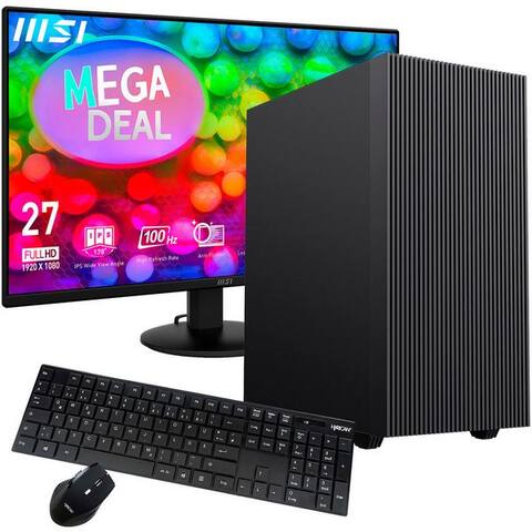 MSI GAMEmax MegaDeal Edge 2854 PC-Komplettsystem (27", AMD Ryzen 3 4300GE, Radeon Graphics, 16 GB RAM, 480 GB