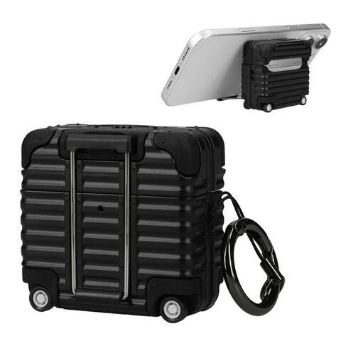 kwmobile Étui de protection pour casque Casque Case pour Apple AirPods 4 Coque, Koffer-Design Écouteurs