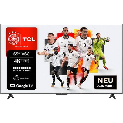 TCL 65V6CX1 LED-téléviseur (164 cm/65 pouces, 4K Ultra HD, TV connectée, Google TV, 4K HDR, Multi-HDR, Dolby