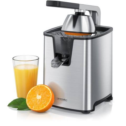 Arendo Arendo centrifugeuse Automatische Edelstahl Zitruspresse, Hebelarm, BPA-frei, 1000 W, Orangenpresse,