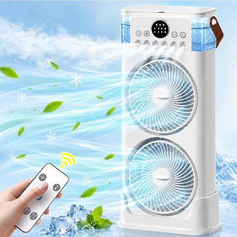 Mopuea MOPUEA ventilateurkombigerät Luftkühler 4 in1 Klimaanlage avec Fernbedienung Kühlspray Timer leise,