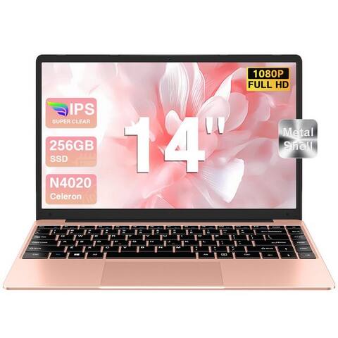 Bvate bvate ordinateur portable, 14 pouces, N4020, 6GB RAM, 256GB SSD ordinateur portable ordinateur portable (35