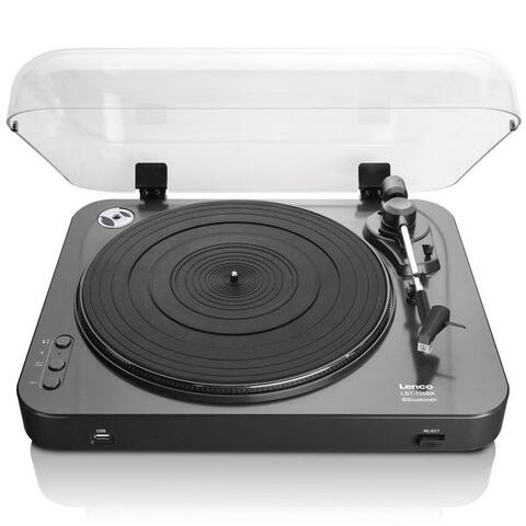 Lenco Lenco LBT-120BK platine vinyle (Riemenantrieb, Bluetooth, Bluetooth, MP3, 33/45U/min & Soet Voramplificateur)